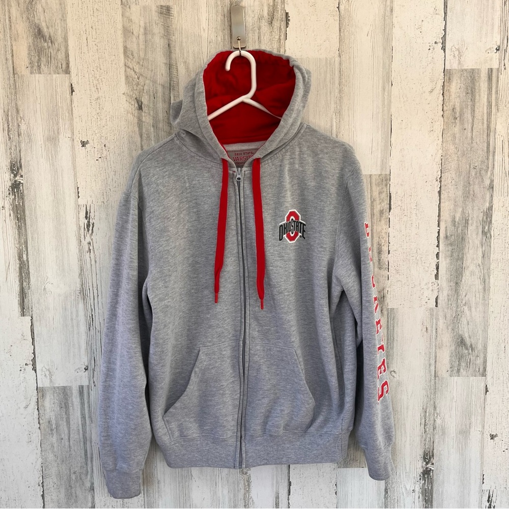 Varsity Apparel Unisex Full Zip Ohio State Hooded Jacket Size Medium